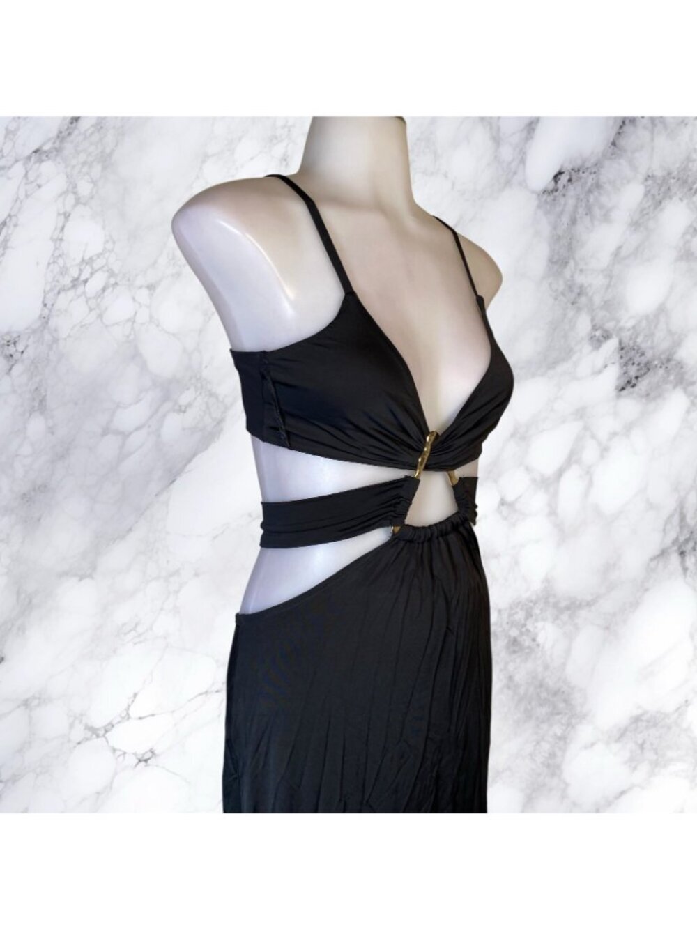 Michael Costello x REVOLVE Milan Gown in Black - Picture 6 of 10